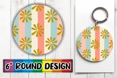 Cozy Keychain Designs for Gifts, Gold Flower Product Image 1
