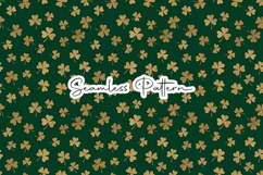 Elegant Gold Clover Seamless Pack - Leprechaun &amp; Clovers Product Image 5