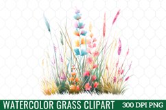 Watercolor Grass Clipart Product Image 1
