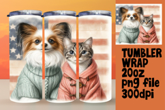 20oz Sublimation Design Download , Dog and cat Product Image 1