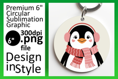 Vibrant Round Design Coaster Template , Valenines Animals Product Image 1