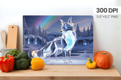 Winter Christmas Wonderland Cutting Board PNG Sublimation Product Image 1