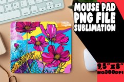Colorful Flower Pattern Sublimation Wraps PNG Product Image 1