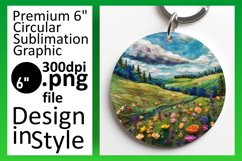 Fresh 3D Round Design Sublimation Summer Product Image 1