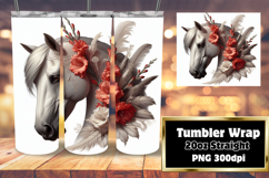 20oz Customizable Tumbler Design , Horse Product Image 1