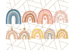 Boho Rainbow PNG Clipart, Earthy Arches &amp; Minimal Shapes Product Image 4
