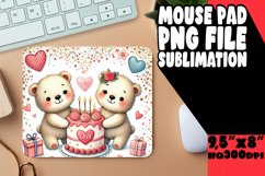 BRIGHT MOUSE MAT ARTISTIC IDEAS, Valentine Bear Product Image 1