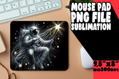CHEERFUL MOUSE PAD SUBLIMATION INSPIRATION, Astronaut Product Image 1