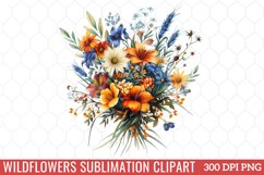 Wildflowers Sublimation Clipart Product Image 1