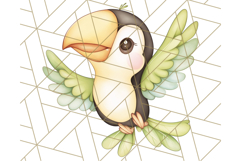 Pastel Safari Jungle Baby Animals PNG Clipart, Nursery Product Image 4