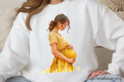 Mothers Day Pregnant Sublimation PNG Product Image 1