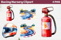 Racing Nursery Clipart PNG Product Image 1
