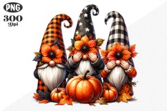 Halloween Gnomes Sublimation - Clipart PNG Design Product Image 1