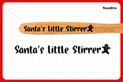 Christmas Wooden Spoon Handle Quotes SVG - Santa's Stirrer Product Image 3