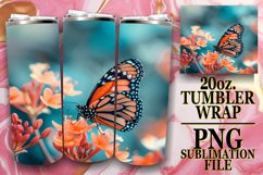 Butterfly Bliss Tumbler Wrap - Spring Serenity Product Image 1