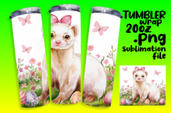 VIBRANT 20oz Tumbler Artwork , Cute Easter Product Image 1