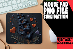 COZY MOUSE PAD INSPIRATIONAL ART, 3D Flower Product Image 1