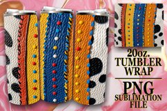 Fashionable 3D Leopard and Flower Tumbler Wrap Patterns Product Image 1