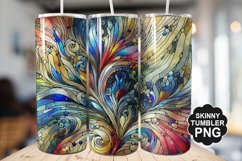 Stained On Stained Glass Tumbler Warp - Tumbler Design Product Image 1