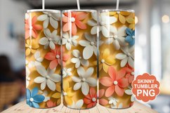Summer 3D Flowers Tumbler | Summer Tumbler Wrap Product Image 1