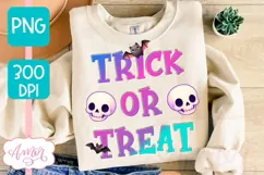 Trick or treat PNG for sublimation | Cute Halloween shirt Product Image 3