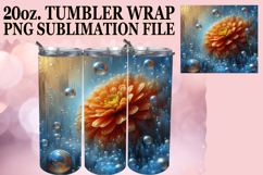 Luminous Days 20oz tumbler wrap, 3D Flower Product Image 1