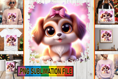 Cheerful TSHIRT Art Ideas PNG, 3D Dog Product Image 1