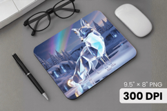 Winter Wonderland Snowflake PNG, Icy Tree Mouse Pad Design Product Image 1