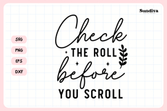 Funny Bathroom Sign Saying SVG | Check the Roll Product Image 3