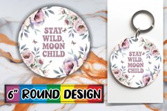 Sweet Coaster Designs for Cars, Flower Quote Product Image 1