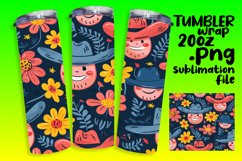 Cheerful Watercolor Flower Earring Sublimation 20oz Product Image 1