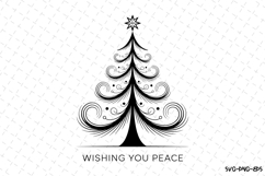 Wishing you Peace Svg | Christmas Svg | Svg Cut Files Product Image 1