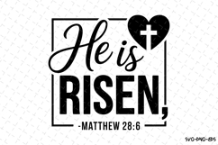 HE is risen SVG | SVG Cut files | Cricut Product Image 1