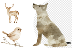 Autumn Forest Clipart Product Image 1