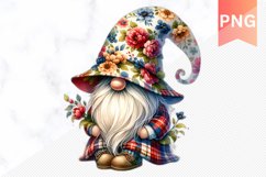 Floral Gnome Sublimation - Clipart PNG Bundle Product Image 2