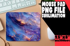 Elegant 3D Marble Flower Mouse Pad Pattern Product Image 1