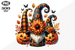 Halloween Gnomes Sublimation - Clipart PNG Design Product Image 1