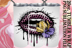 Serene Days 20oz tumbler wrap, Dripping Lips Product Image 1