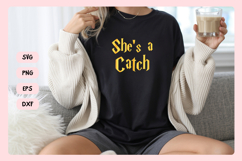 Wizard Bachelorette Party Saying SVG | She's a Catch Product Image 4