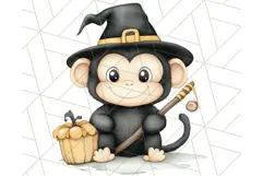 Halloween Animal Costumes PNG, Cute Spooky Animals Clipart Product Image 4