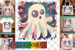 Festive Ghost for Halloween PNG Product Image 1