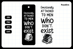 Dark Romance Bookmark Saying SVG | Men Who Don't Exist Product Image 3