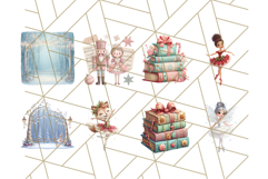 Nutcracker Ballet Clipart, Holiday Ballerina PNG Art Product Image 8