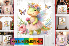 Enchanted TSHIRT Designs PNG, Dino Product Image 1