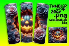 PLAYFUL 20oz Tumbler Design , 3D Pumpkin Product Image 1