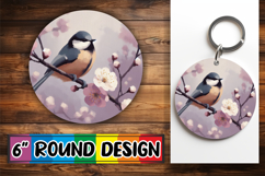 Enchanted Keychain Sublimation, Birds Product Image 1