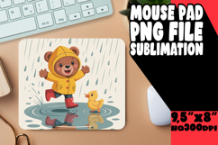 ENCHANTED MOUSE MAT MAGICAL DESIGN, Cute Bear Product Image 1