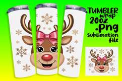 20oz Tumbler Template for Gifts , Cute Christmas Product Image 1