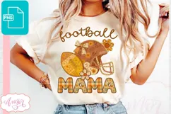 Football Mama sublimation PNG | American Football shirt PNG Product Image 1