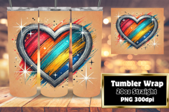 Beautiful 20oz Tumbler Artwork , Heart Product Image 1